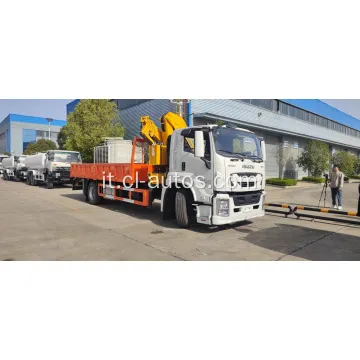 ISUZU GIGA 4X2 6 ruote camion cargo con una gru a taglio da 14ton